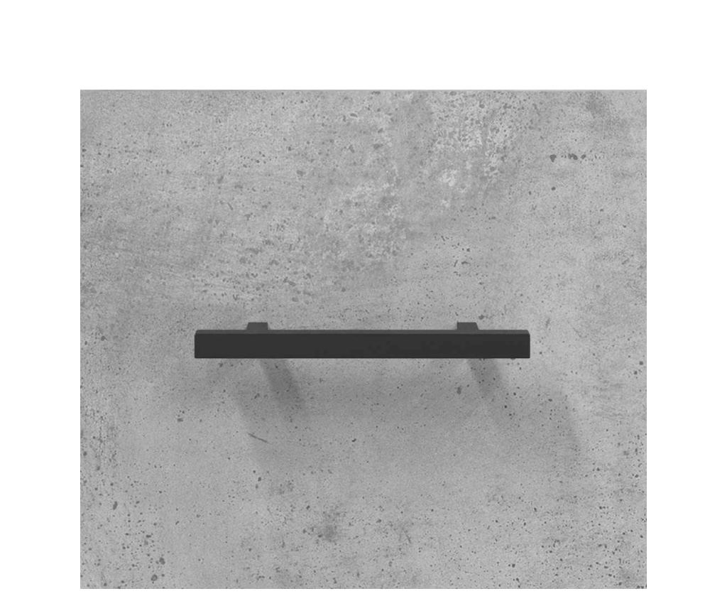 Bočni ormarić, betonsko siva, 34,5x34x90 cm, konstruirano drvo - 9