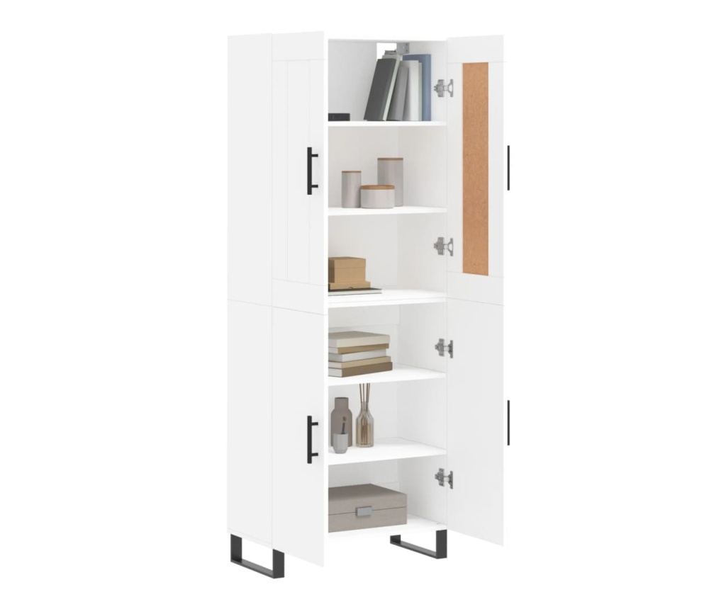 Visoka ormar, bijela, 69,5x34x180 cm, kompozitno drvo - 3