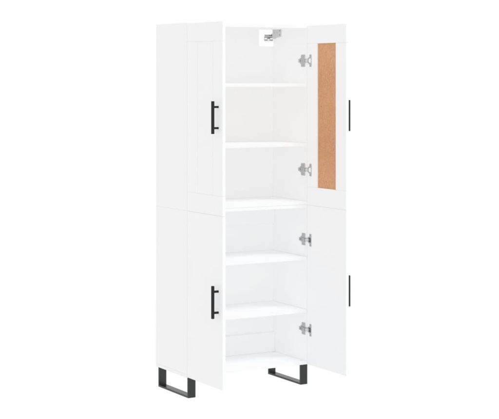 Visoka ormar, bijela, 69,5x34x180 cm, kompozitno drvo - 4