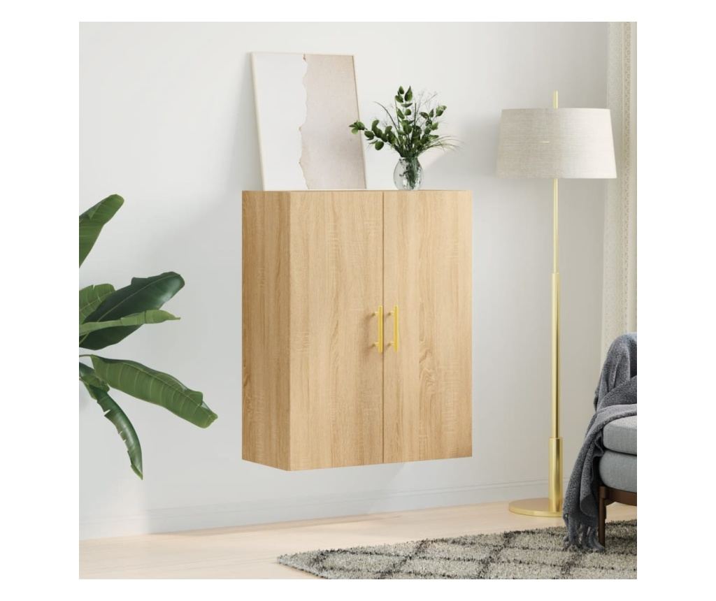 Zidna TV komoda, boja hrasta sonoma, 69,5x34x90 cm - 3