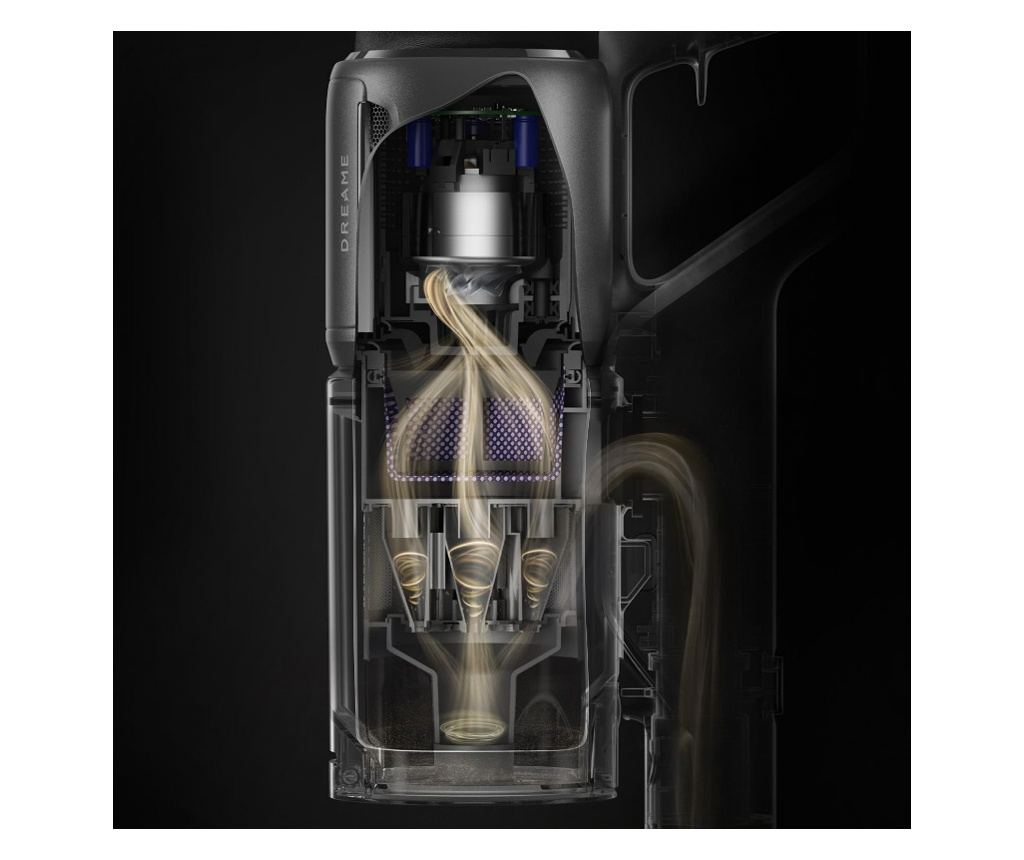 Вертикална прахосмукачка Dreame Z30 VZV17A, 855W, 310AW, 150000 об/мин, 3 степени, 0.6 л, 90 мин, HEPA H14, LED, Безчетков мотор - 2