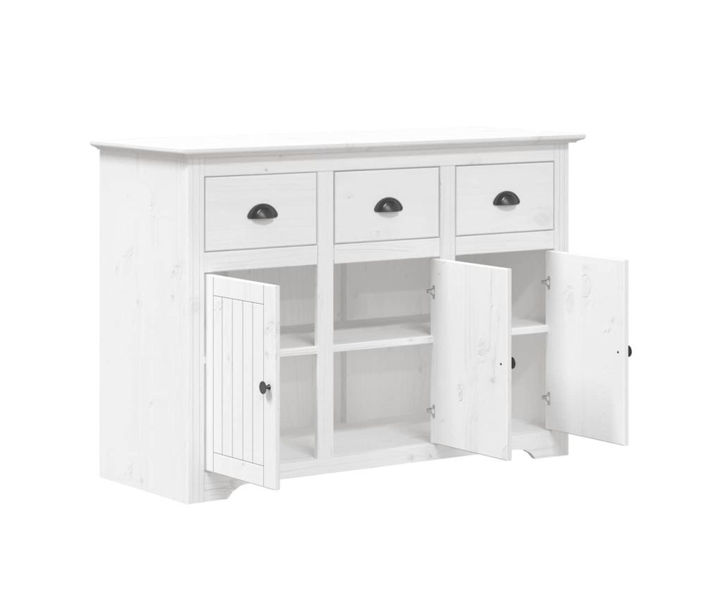 Komoda "BODO", bijela, 115x43x79,5 cm, masivna borovina - 4