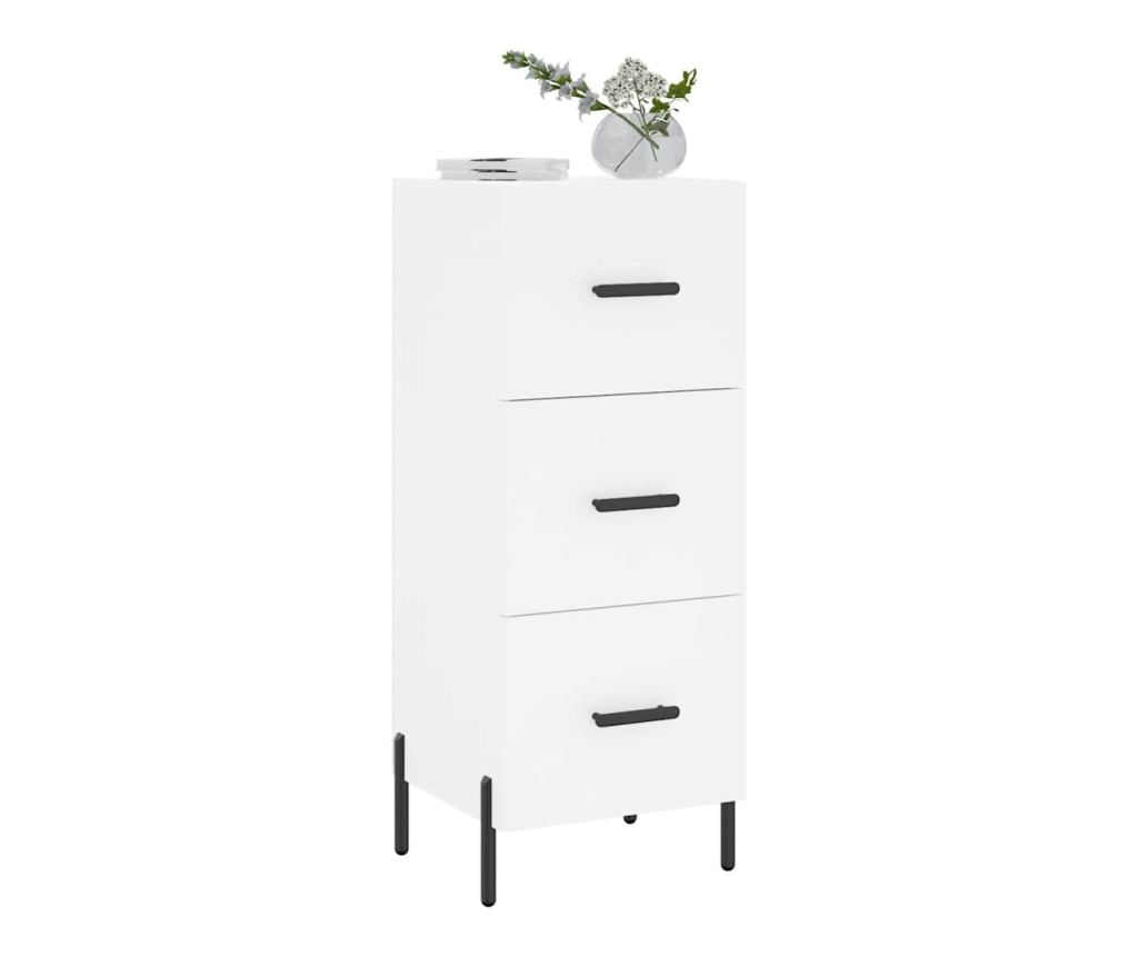 Ormarić, bijeli, 34,5x34x90 cm, kompozitno drvo - 3