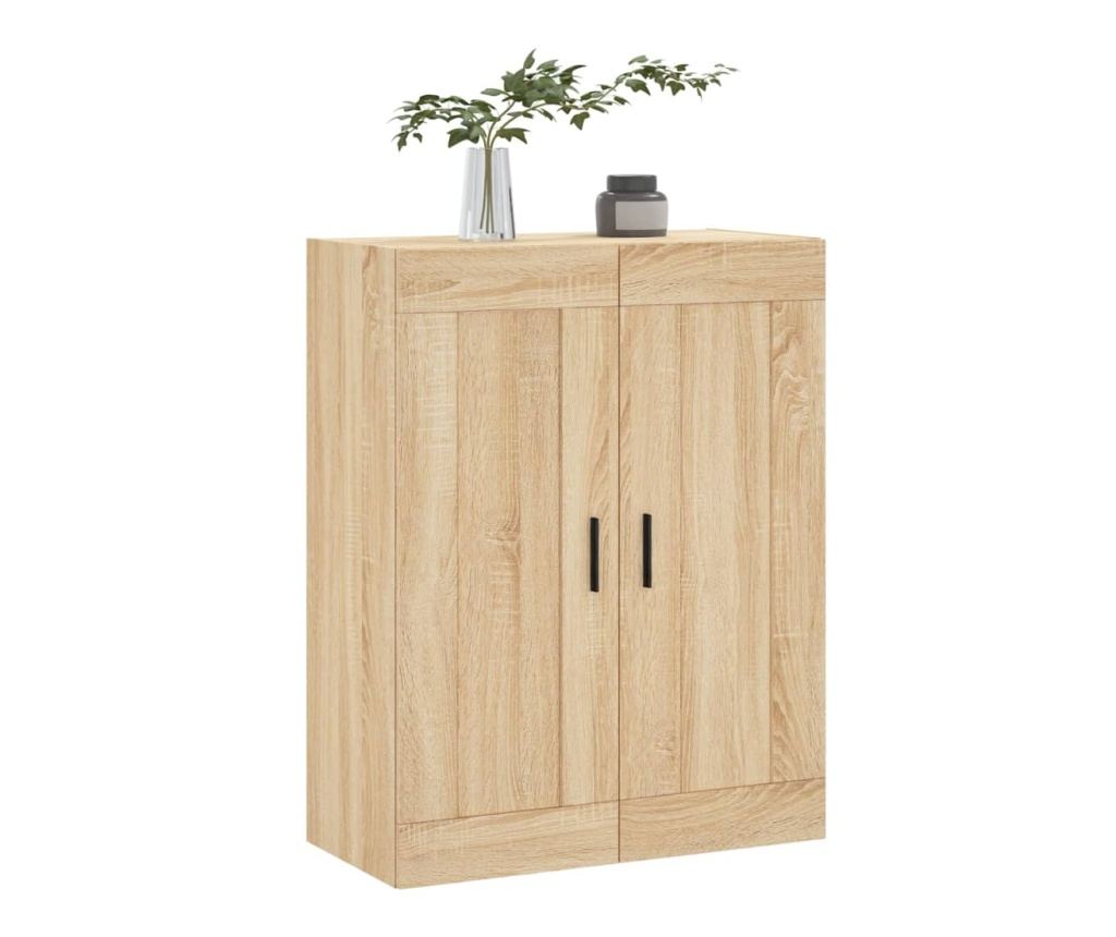 Zidna TV komoda, sonoma hrast, 69,5x34x90 cm, konstruirano drvo - 4