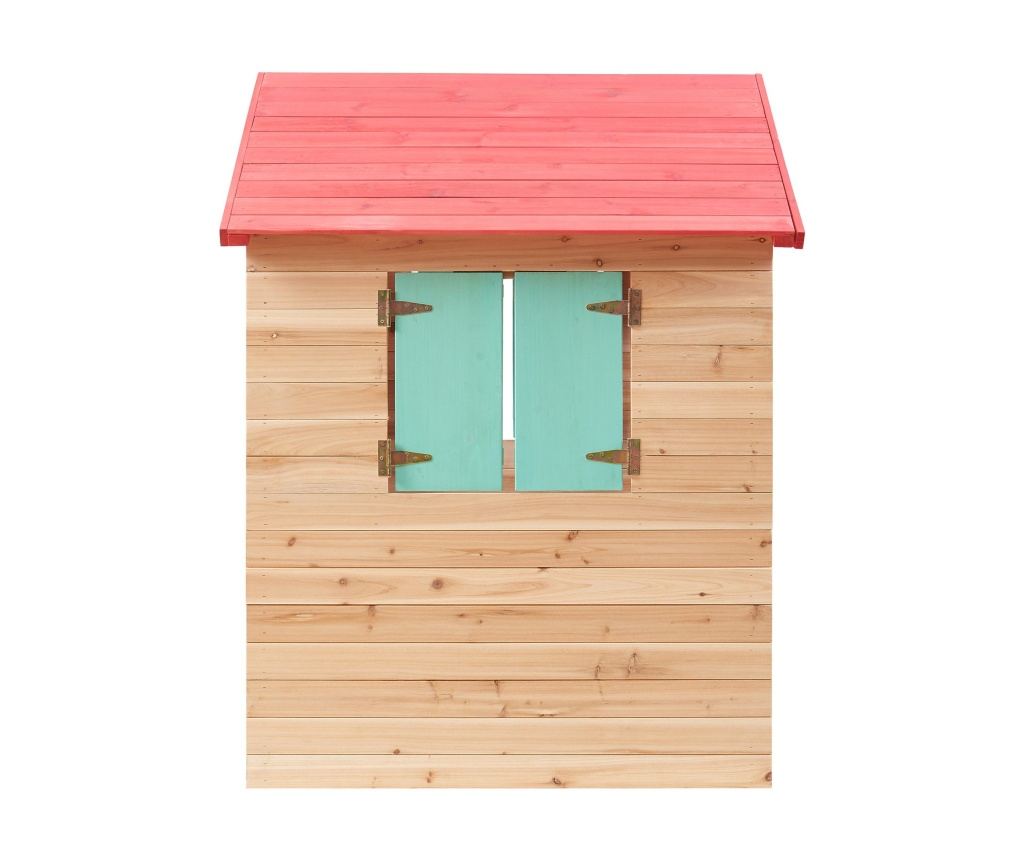 Детска дървена къщичка за игра на открито GINGER HOME – за двор и градина, 115×102×129 см - 11