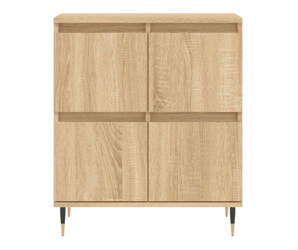 Ormarić za odlaganje, 2 komada, boja hrasta Sonoma, konstruirano drvo - 6