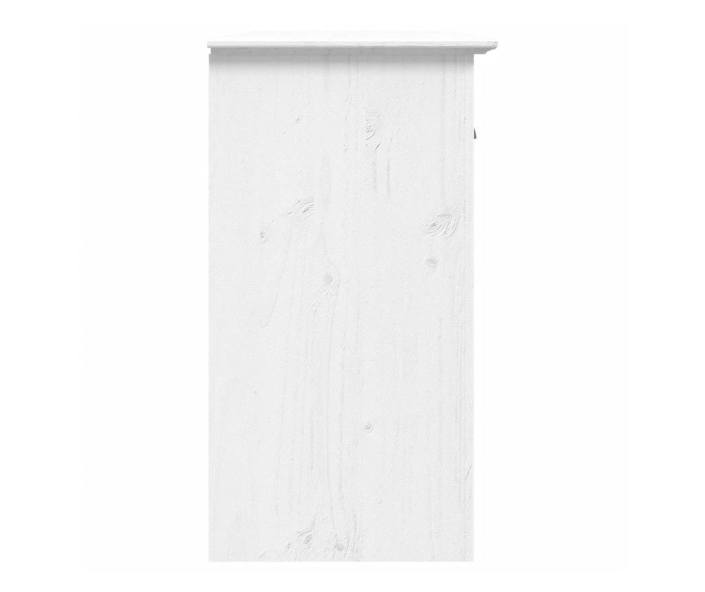 Komoda "BODO", bijela, 115x43x79,5 cm, masivna borovina - 5