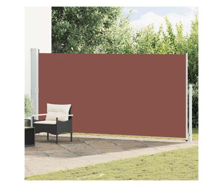Izvlečno stransko tendo, rjava, 180x500 cm