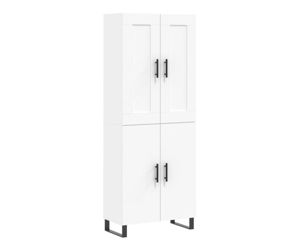 Visoka ormar, bijela, 69,5x34x180 cm, kompozitno drvo - 2