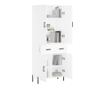 Visoki ormar, bijela, 69,5x34x180 cm, kompozitno drvo thumbnail 3