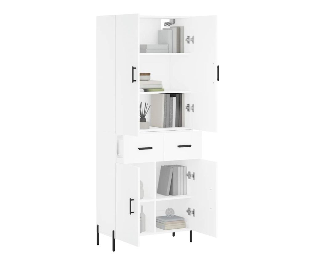 Visoki ormar, bijela, 69,5x34x180 cm, kompozitno drvo - 3