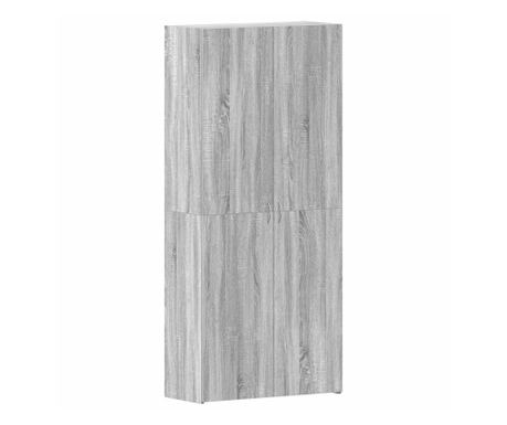 Ormar za cipele Siva 80 x 35.5 x 180 cm Konstruirano drvo