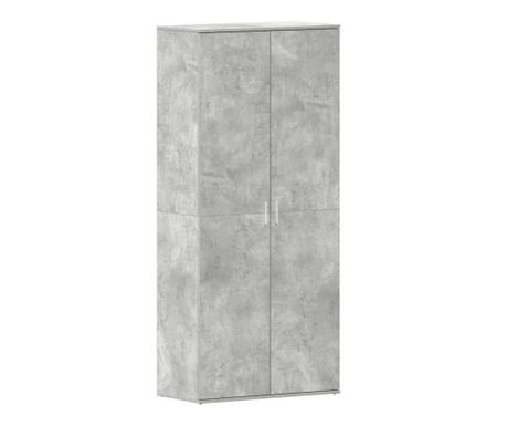 Ormar za cipele s policom Betonski sivi 80 x 39 x 178 cm