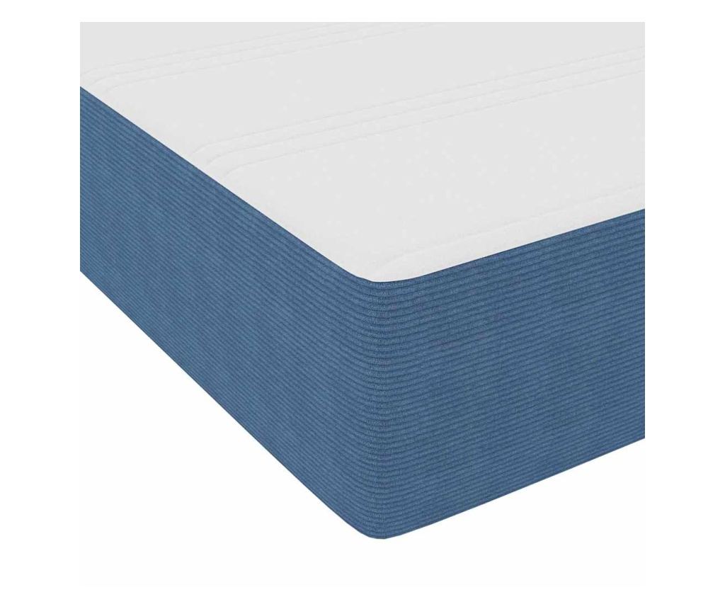 Рамка за легло с матрак Синьо 160 x 200 cm текстил - 8