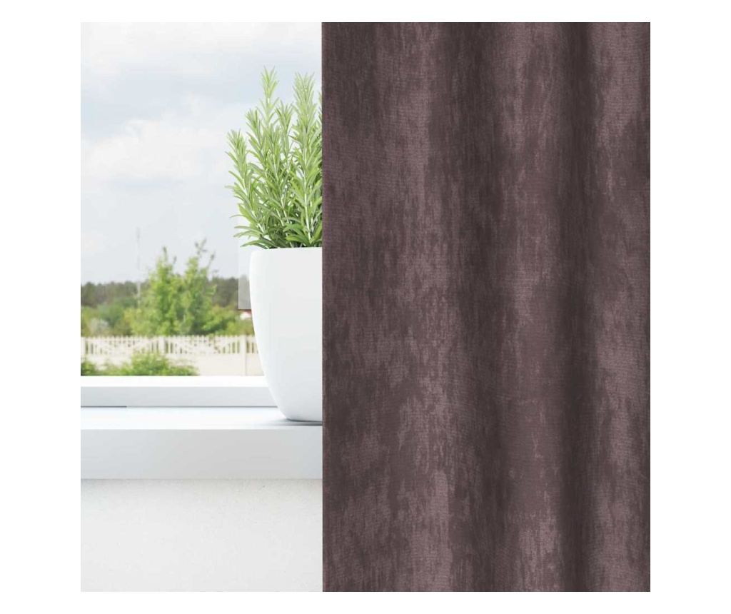 vidaXL Cortine din catifea cu perdele 2 pcs Maro 175 x 140 cm Catifea - 3