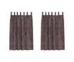 vidaXL Cortine din catifea cu perdele 2 pcs Maro 175 x 140 cm Catifea thumbnail 1