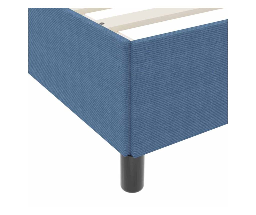 Рамка за легло с матрак Синьо 160 x 200 cm текстил - 7
