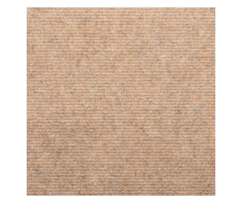 Самозалепващи стелки за стъпала, 30 бр, бежови, 65x22,5x3,5 см - 6
