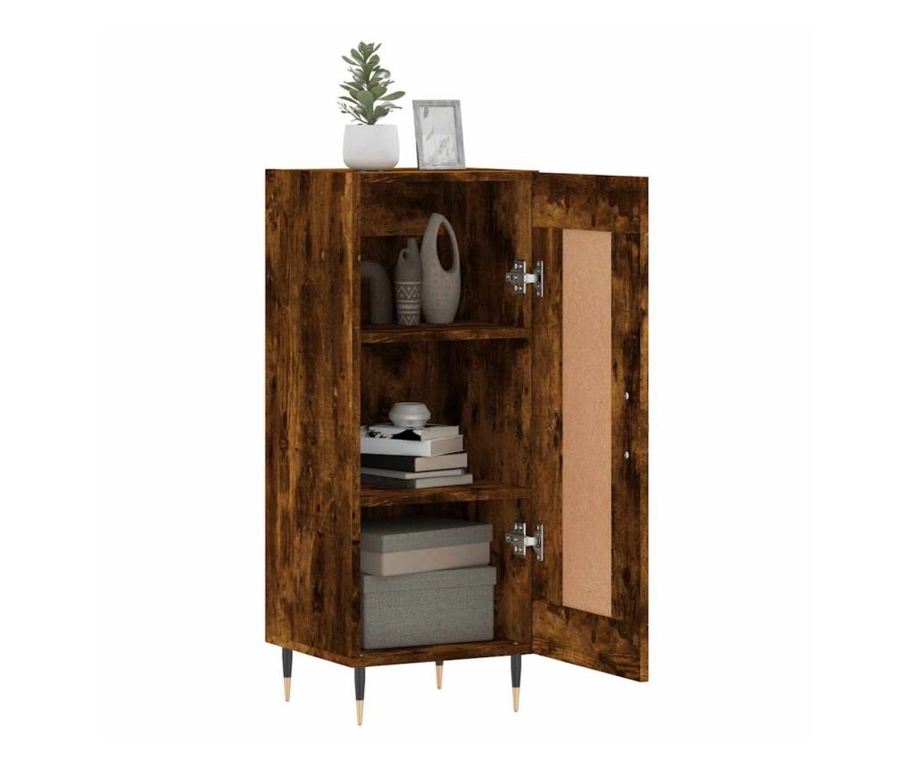 Ormarić, dimljeni hrast, 34,5x34x90 cm, kompozitno drvo - 4