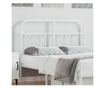 Metalni uzglavlje za krevet, bijelo, 120 cm thumbnail 1