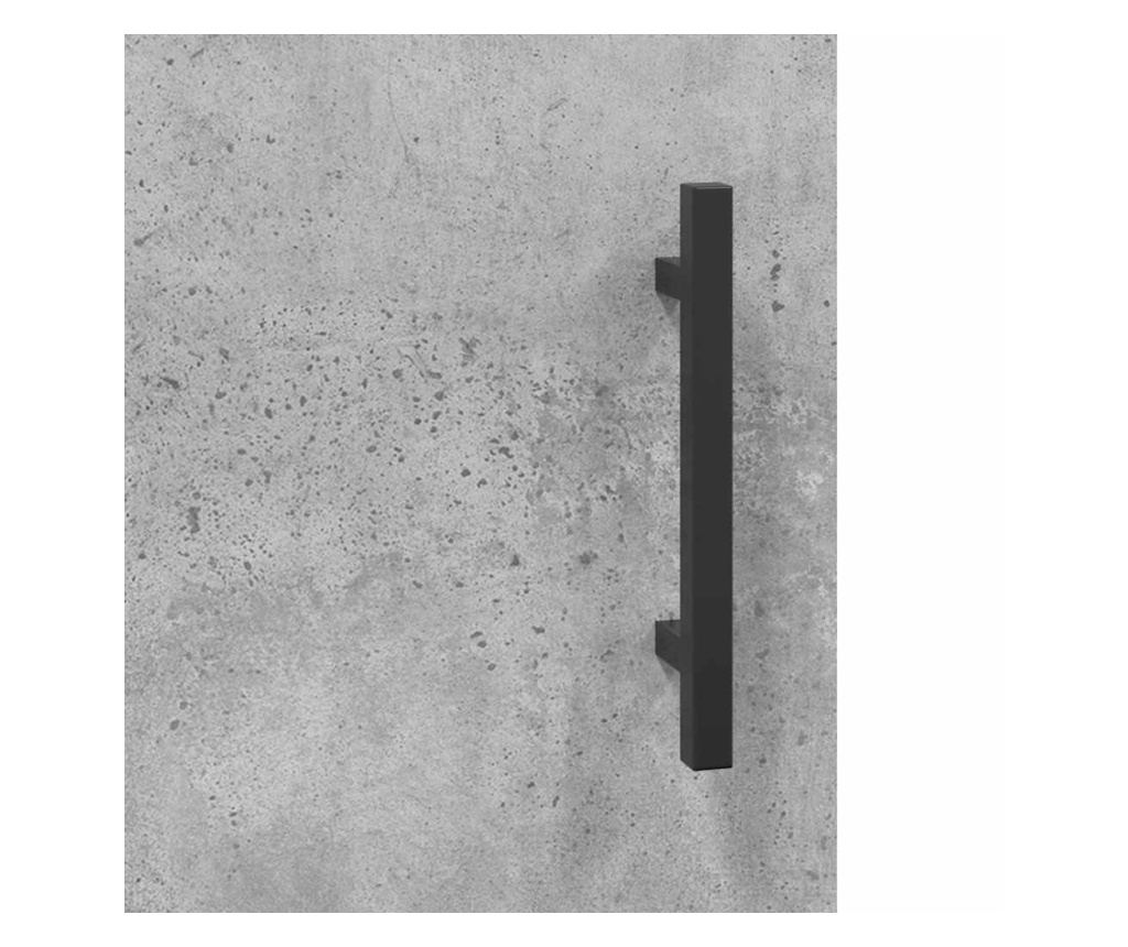 Ostavite, betonsko siva, 69,5x34x90 cm, konstruirano drvo - 10