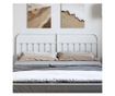 Metalni uzglavlje za krevet, bijelo, 193 cm thumbnail 3