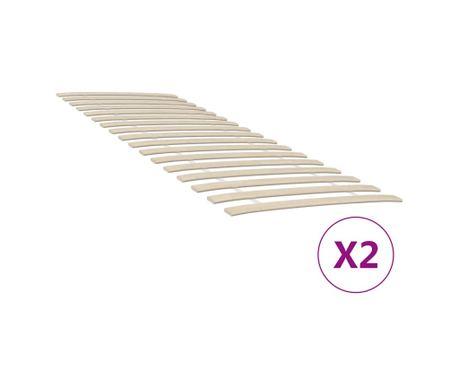 Zamjenske letvice za krevet s 34 letvice 2 kom 80x200 cm