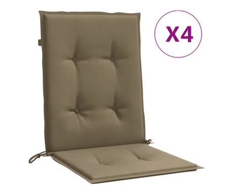 Jastuci za stolice 2 kom prošarano smeđesivi 100x50x4cm tkanina