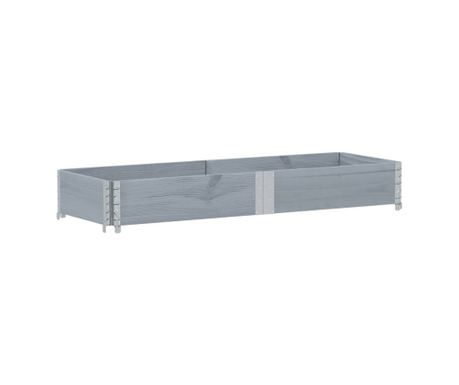 Okviri za palete sivi 150x50 cm od masivne borovine