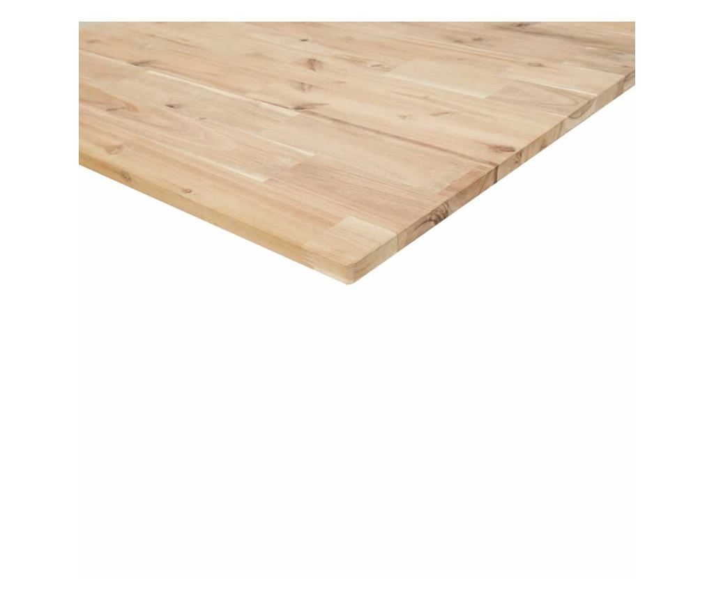 Mizna plošča pravokotna 100x70x2 cm trden akacijev les - 9