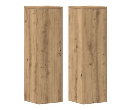 Stalci za biljke 2 kom 25x25x80 cm konstruirano drvo