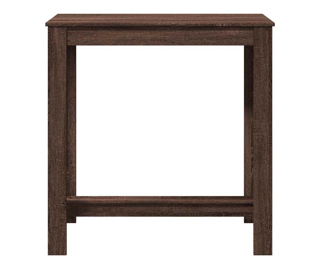 Barový stůl hnědý dub 102 x 50 x 103,5 cm kompozitní dřevo - 4