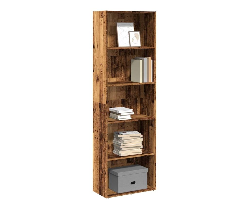 Knihovna old wood 60 x 30 x 189 cm kompozitní dřevo - 2