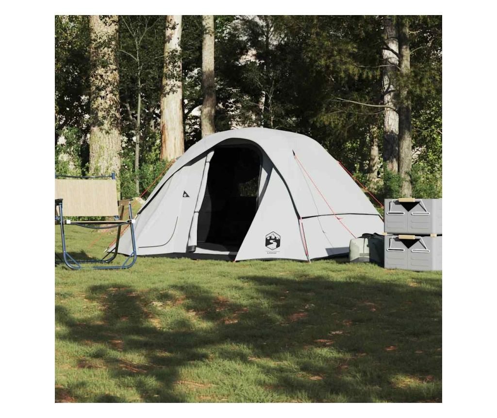 Семейна палатка Cabin 6-Person White Blackout Fabric Waterproof - 2