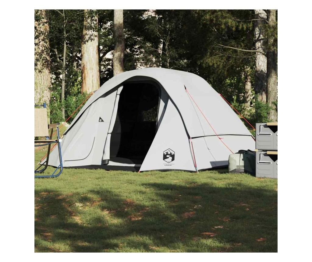 Семейна палатка Cabin 6-Person White Blackout Fabric Waterproof - 4