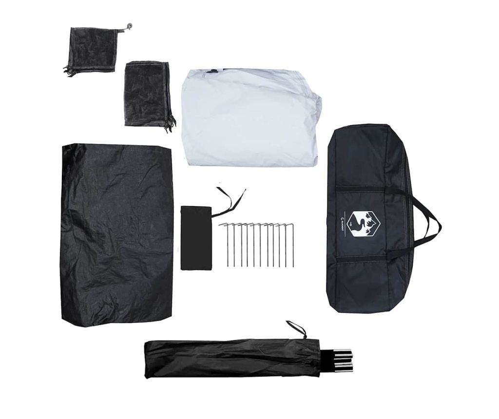 Семейна палатка Cabin 6-Person White Blackout Fabric Waterproof - 10
