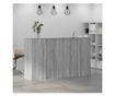 Приемно бюро, сив сонома, 180x50x103,5 см, инженерно дърво thumbnail 4