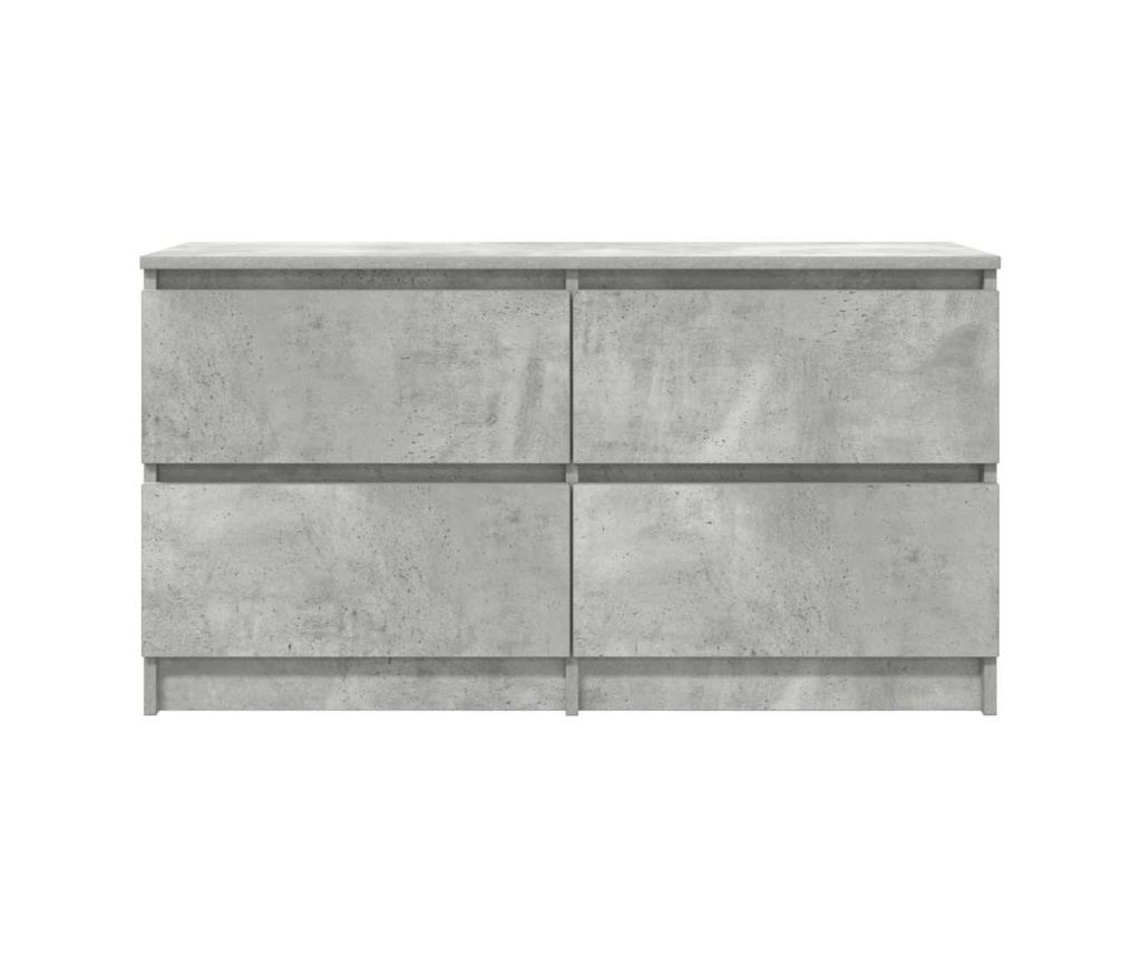 ТВ шкаф Бетон сив 100x35x54 cm Инженерна дървесина - 6