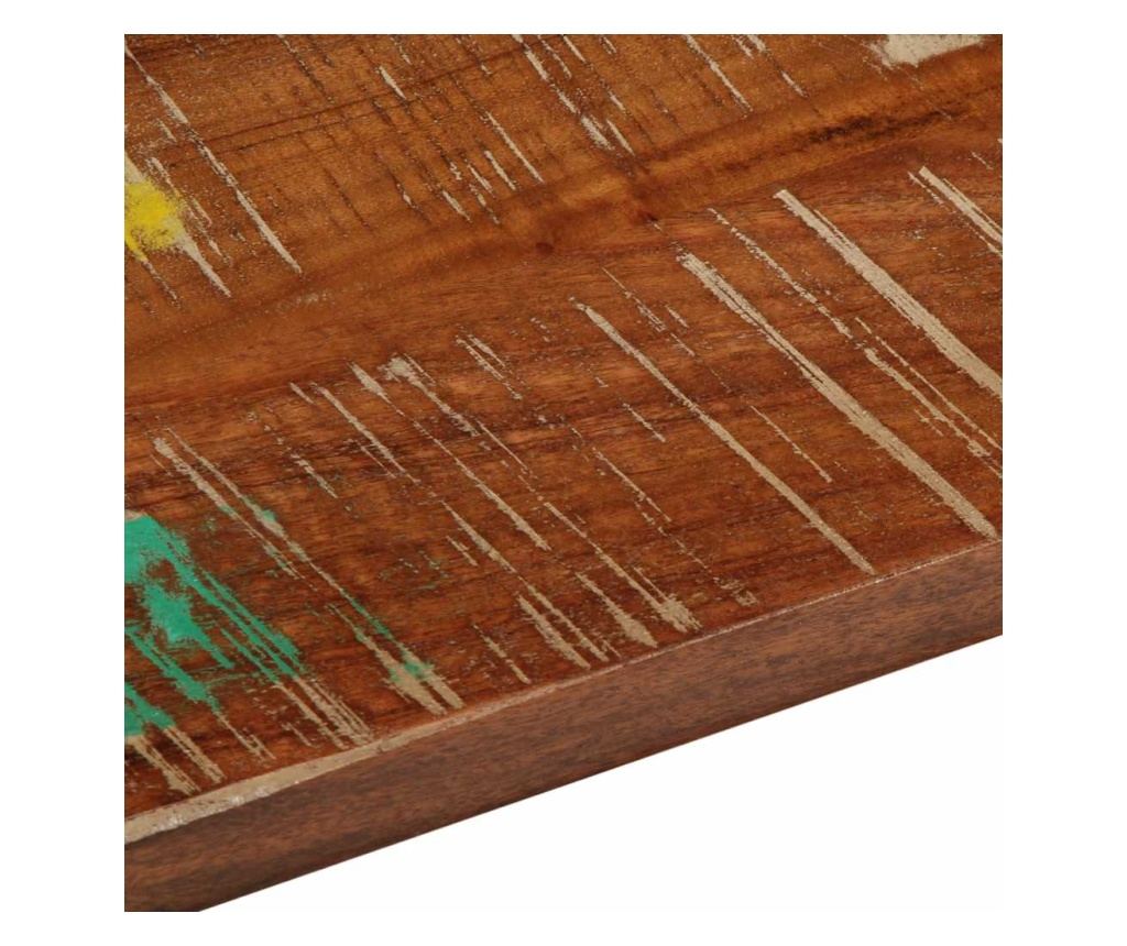 Плот за маса 60x50x2,5 см правоъгълен регенерирано дърво масив - 7