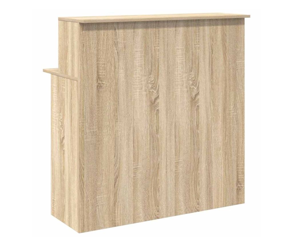 Рецепционно бюро, дъб сонома, 100x50x103,5 см, инженерно дърво - 7