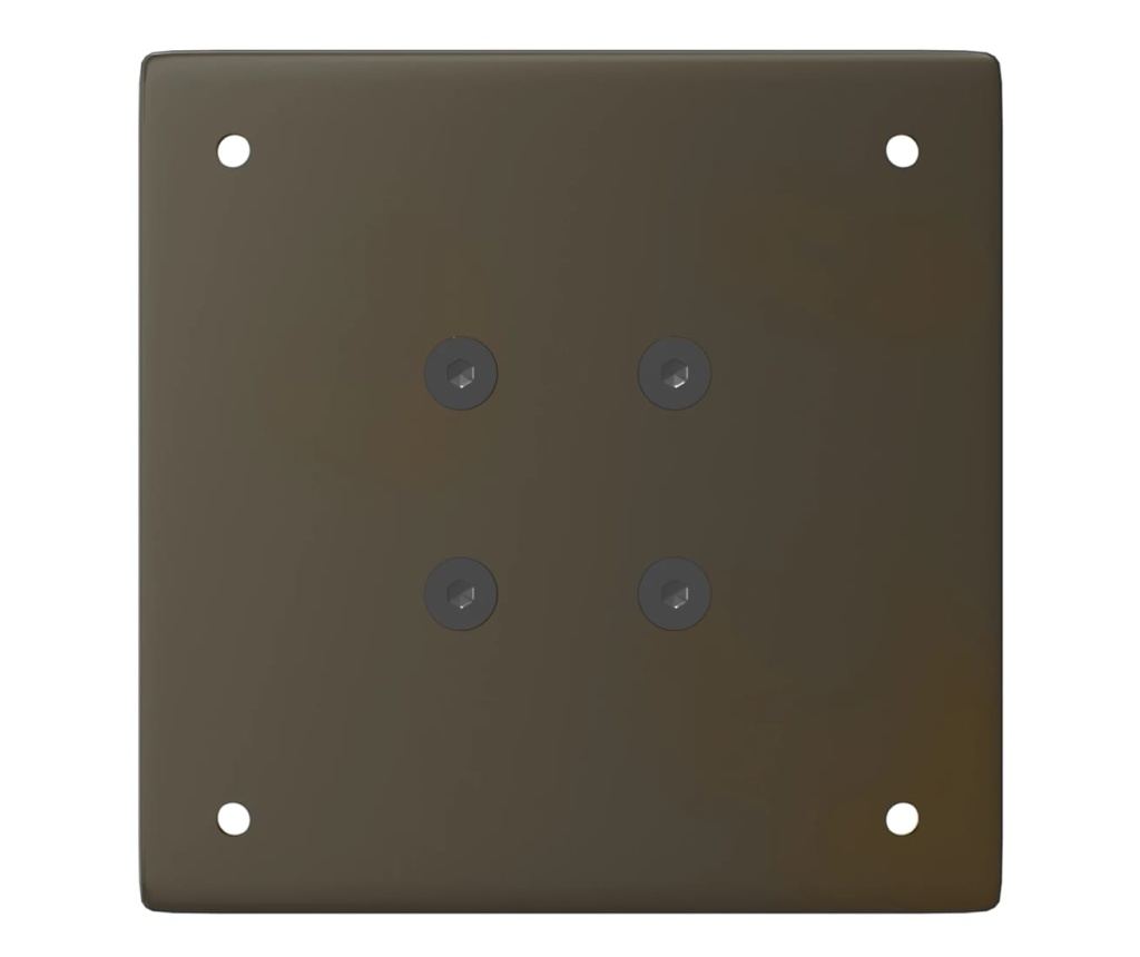 Крака за бар маса, 4 бр., естествена стомана, 100-102 см, стомана - 7