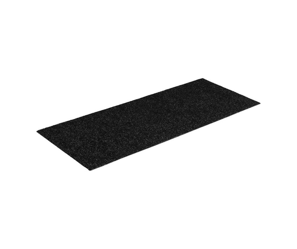 Изтривалки за стълби, самозалепващи се, 30 бр., 60x25 см, черни, правоъгълни - 3