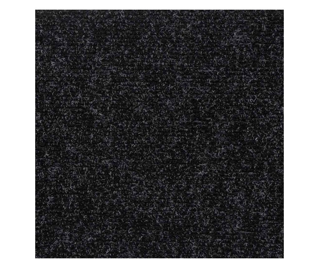 Изтривалки за стълби, самозалепващи се, 30 бр., 60x25 см, черни, правоъгълни - 7