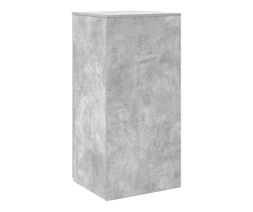 Шкаф за съхранение бетонно сив 50x45x103,5 см инженерно дърво - 6