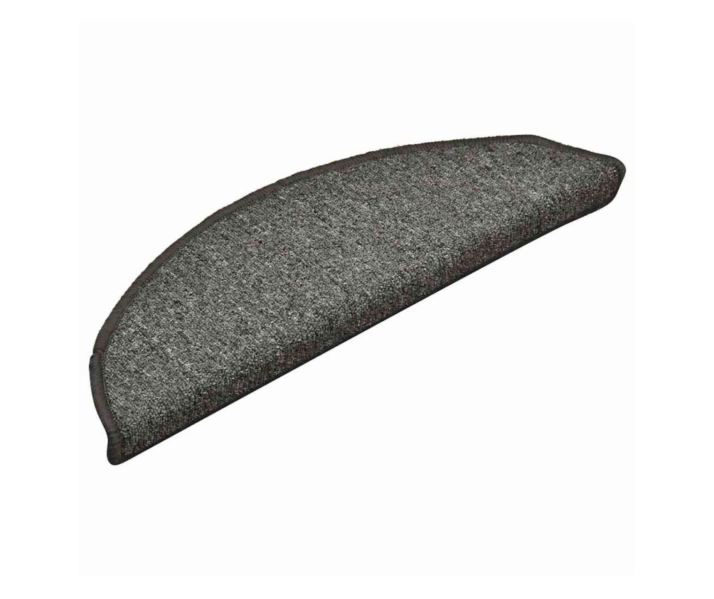 Изтривалки за стълби, 30 бр., 56x17x3 см, тъмносиви, полукръгли - 2