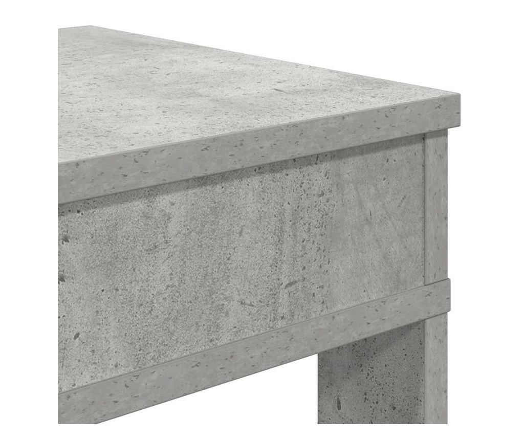 Рафт за обувки Бетон Дъб 80x30x98 cm Инженерна дървесина - 7
