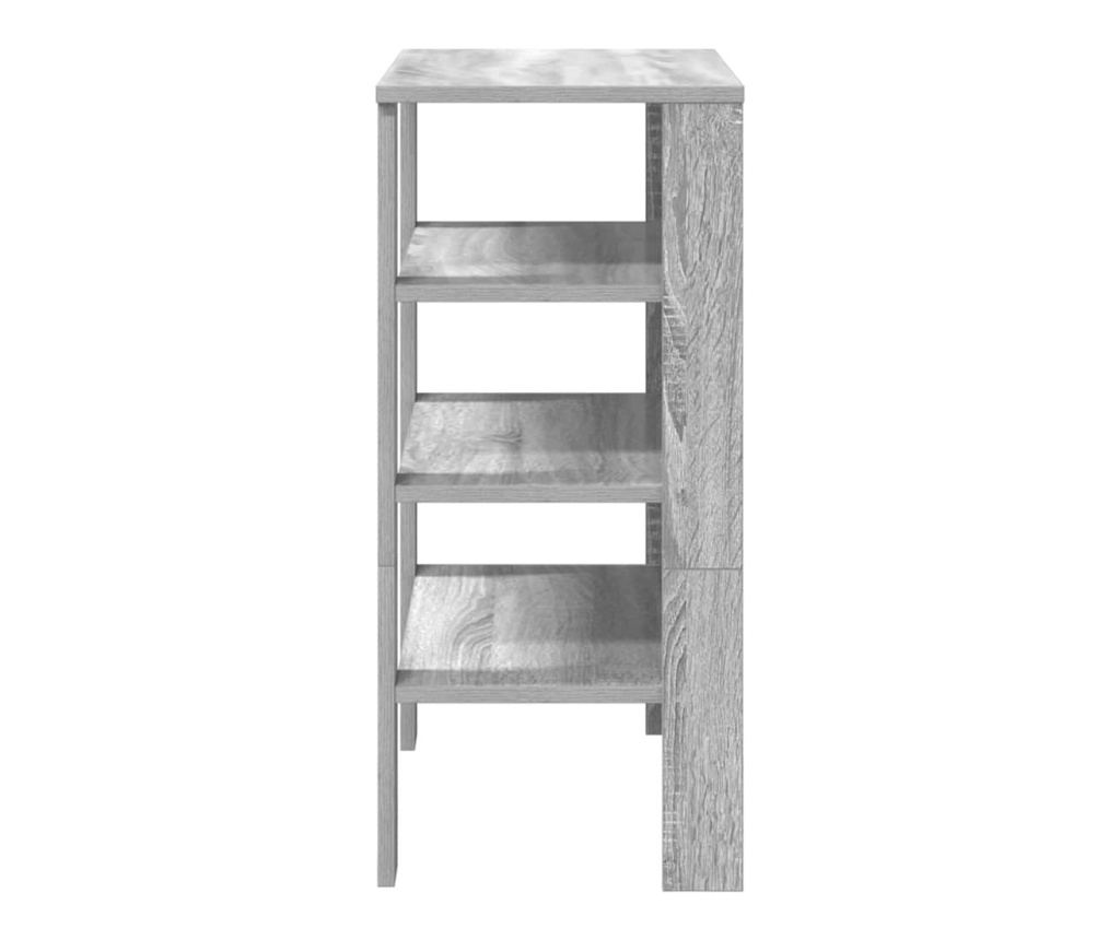 Рафт за обувки Grey Sonoma 61x32x70 cm Изработена дървесина - 5