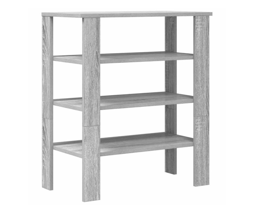 Рафт за обувки Grey Sonoma 61x32x70 cm Изработена дървесина - 6