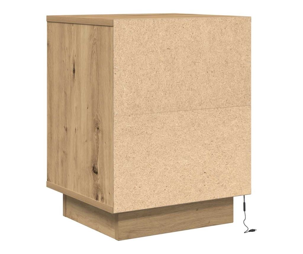 Нощен шкаф с LED осветление Artisan Oak 38x34x50 cm - 8