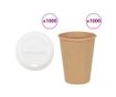 Хартиени чаши за кафе с капачки 1000 бр. 12oz 300ml thumbnail 1